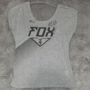 Fox Women's Light Gray Graphic Tee